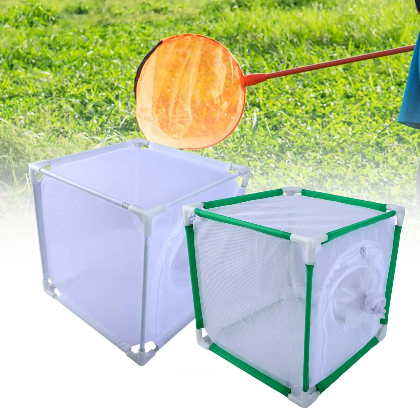 العاهل فراشة الموئل قفص الزينة قفص التهوية غطاء للحماية نبات قابل لإعادة الاستخدام ومنزل قفص شبكي للفناء الخلفي