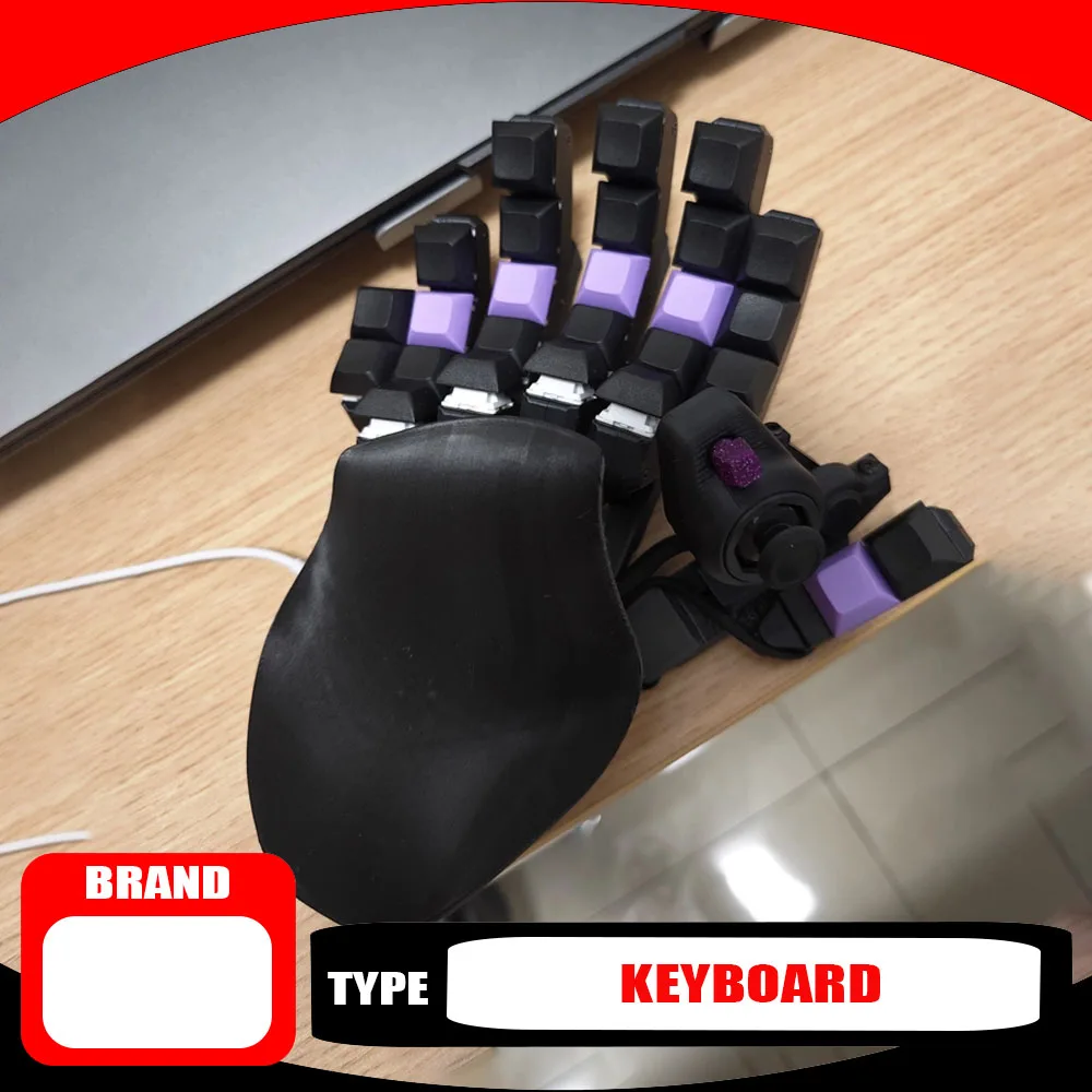 GameClaw QianRen Left-Handed Gaming Keyboard One-Handed Adjustable Wired WASD Joystick Ergonomics PC Esports Keyboards Simple