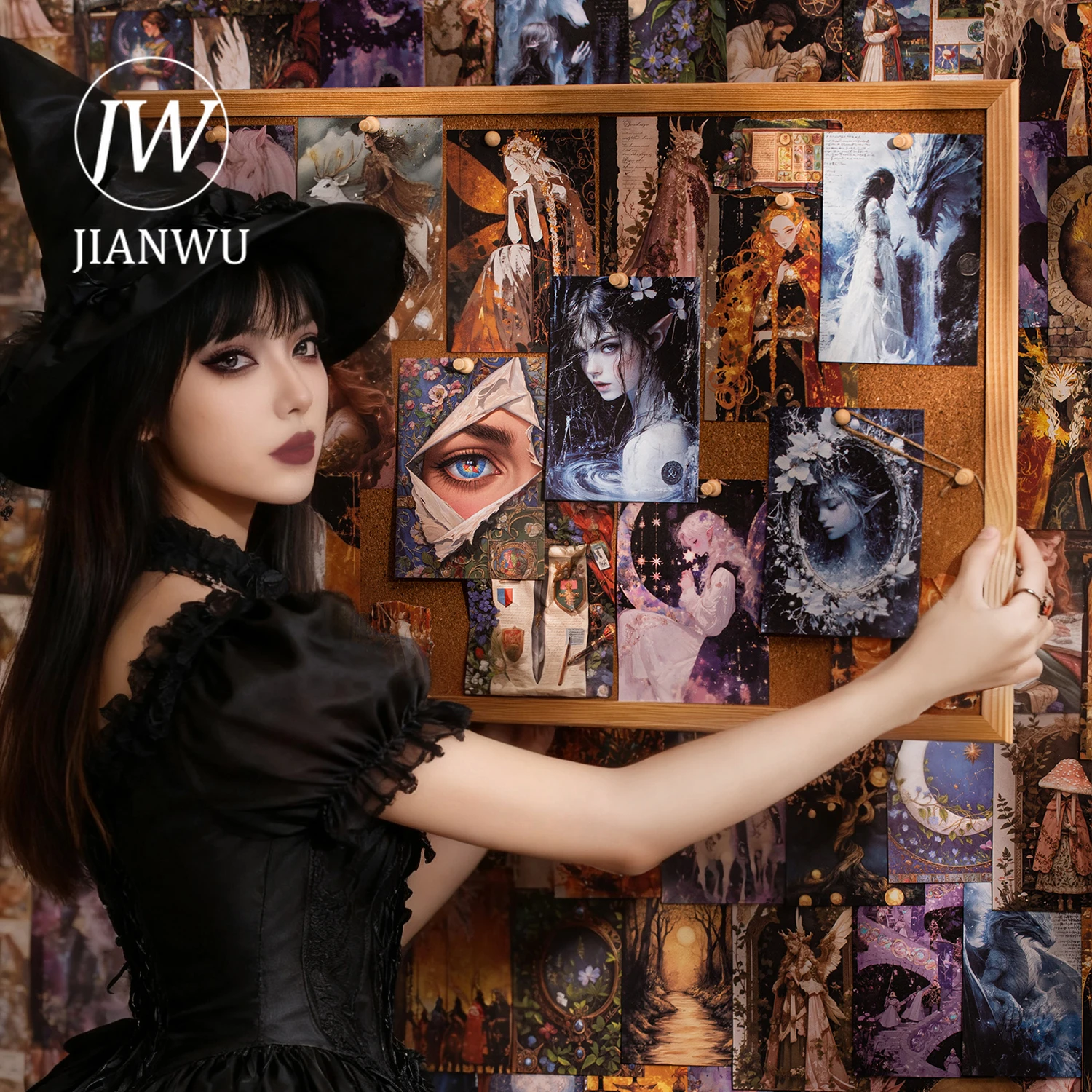 JIANWU المعيشة في سلسلة حكاية خمر الأميرة التنين المشهد مادة الكولاج ورقة الإبداعية غير المرغوب فيه مجلة القرطاسية