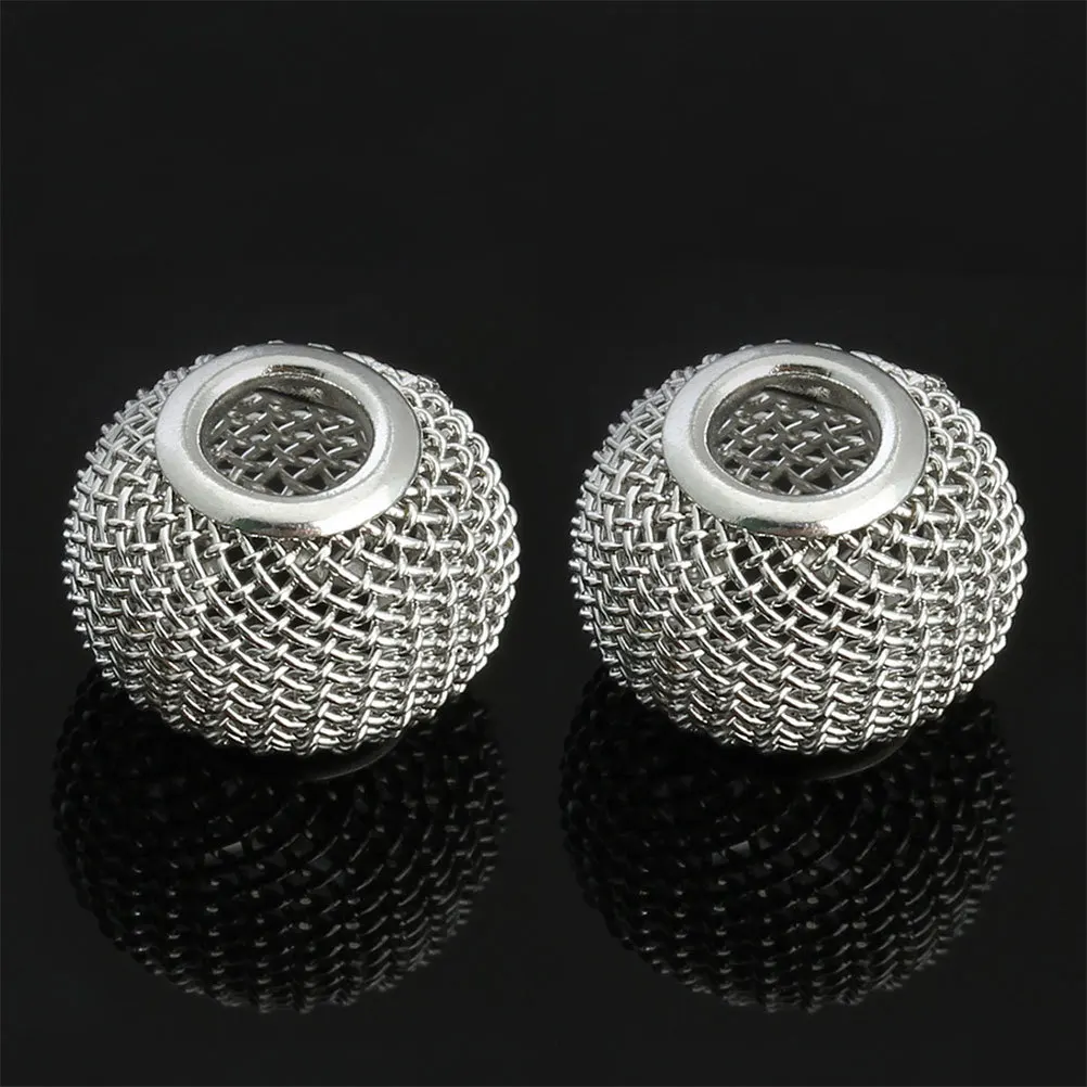 

50Pcs Hollow Mesh Ball Alloy Spacer Beads Pendant Charms for DIY Necklace Bracelet Jewelry Making Accessories Alloy Spacer Bead