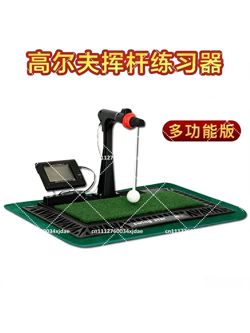 Golf Swing Trainer Indoor Practice Aid Exercise Equipment with Digital Display