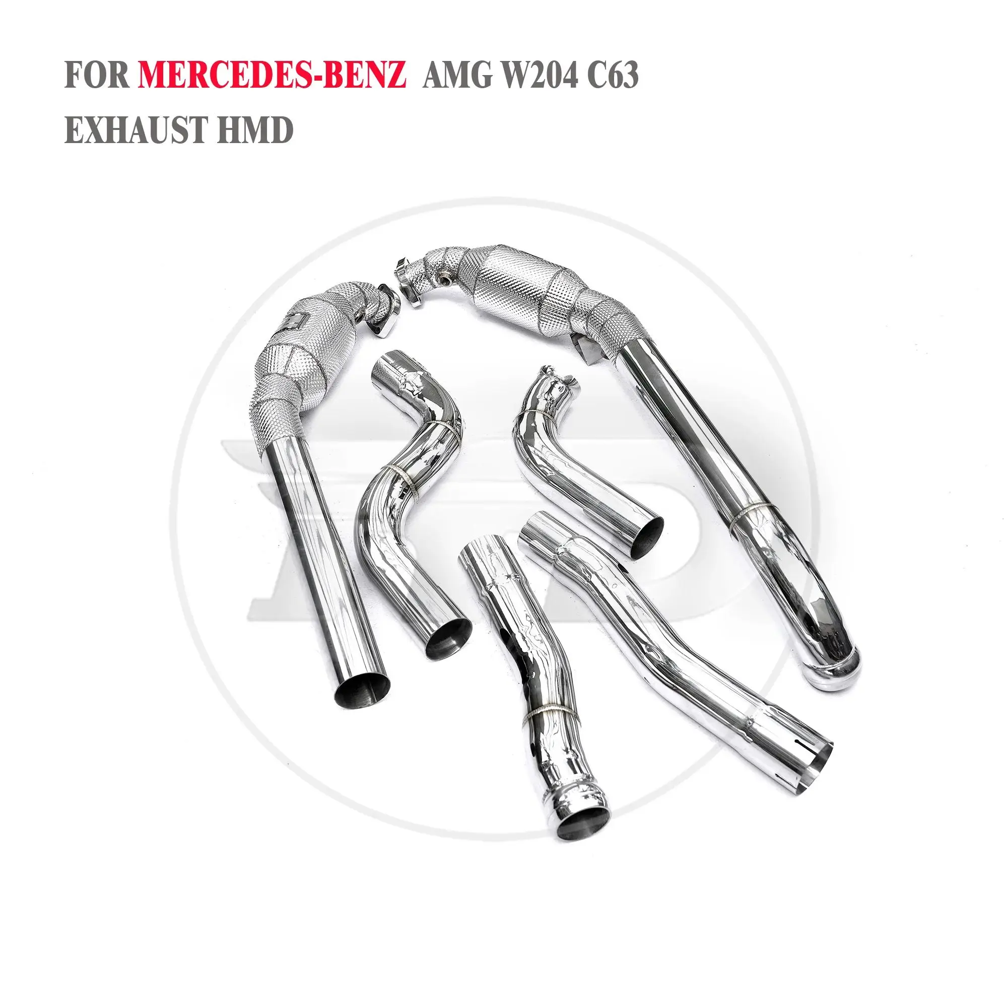 

HMD Exhaust System High Flow Downpipe for Mercedes-Benz AMG W204 C63 Performance With Catalyst Pipe