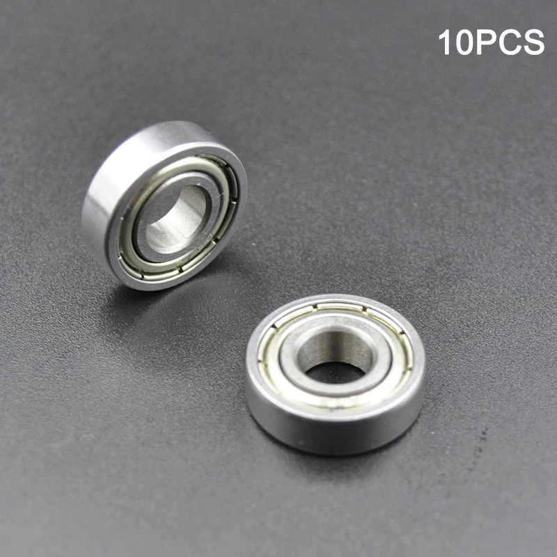 10pcs 697 ZZ 7*17*5mm Miniature Bearing Chrome Steel Deep Groove Mini Ball Bearings