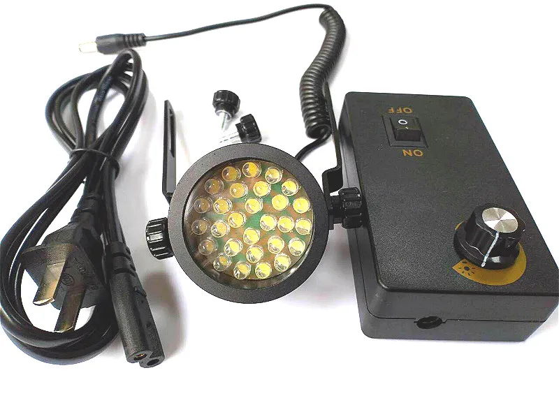 28 LEDs Adjustable Oblique Light Source Stereo Microscope LED Lamp Flexible Industrial Machine Vision Light