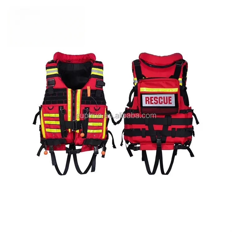 Super buoyancy suit multifunctional life vests search and rescue life jacket suitable for overweight people