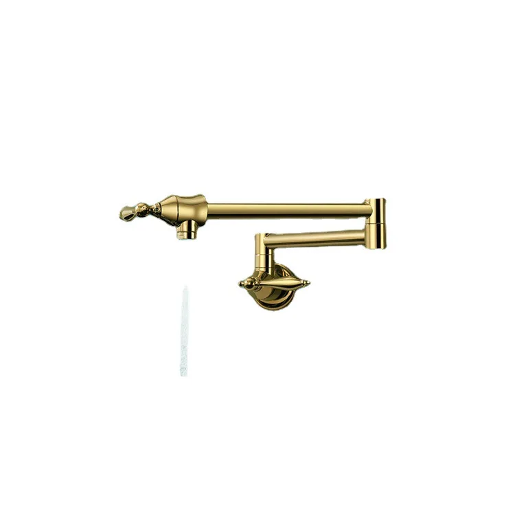

Brass, single cold water, folding, vegetable basin, faucet, kitchen, lengthened, turned, folded