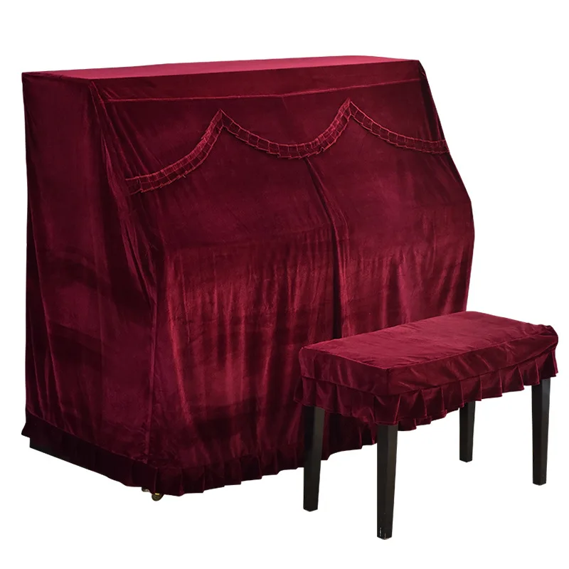 

Piano Full Cover Thickened High-end Gold Velvet Fabric Soft Piano Cover Dust-proof