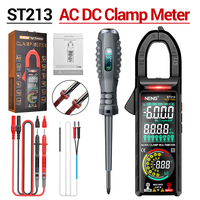 ST213 Digital Multimeter Clamp Meter 6000 CountsTrue RMS Amp DC/AC Current Clamp Pliers Voltmeter CAT III 600V Dual Screen Tools