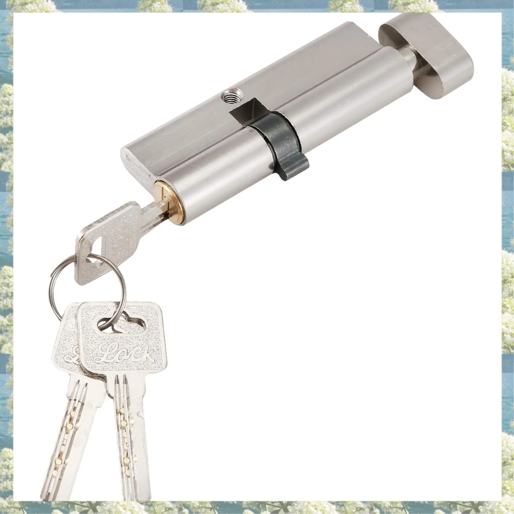 Новая дверная фурнитура, 80 мм, медный цилиндр дверного замка, внутренний замок для спальни, ручка для гостиной, латунный замок с ключом