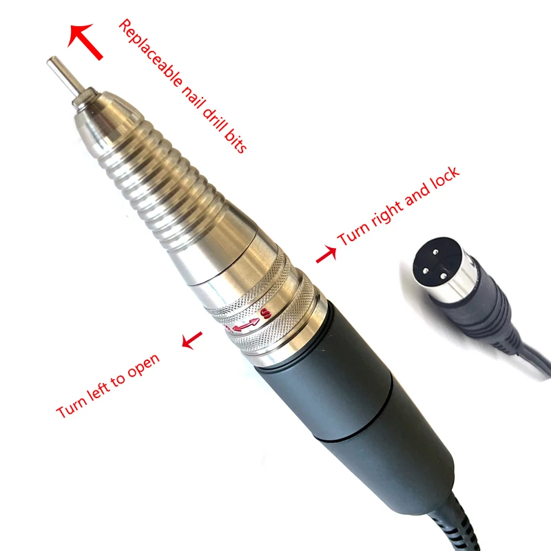 Forte prego broca escova Handpiece, equipamento de manicure, arquivo elétrico, remover gel polonês ferramenta, máquina, 350000, 210, 204, 90