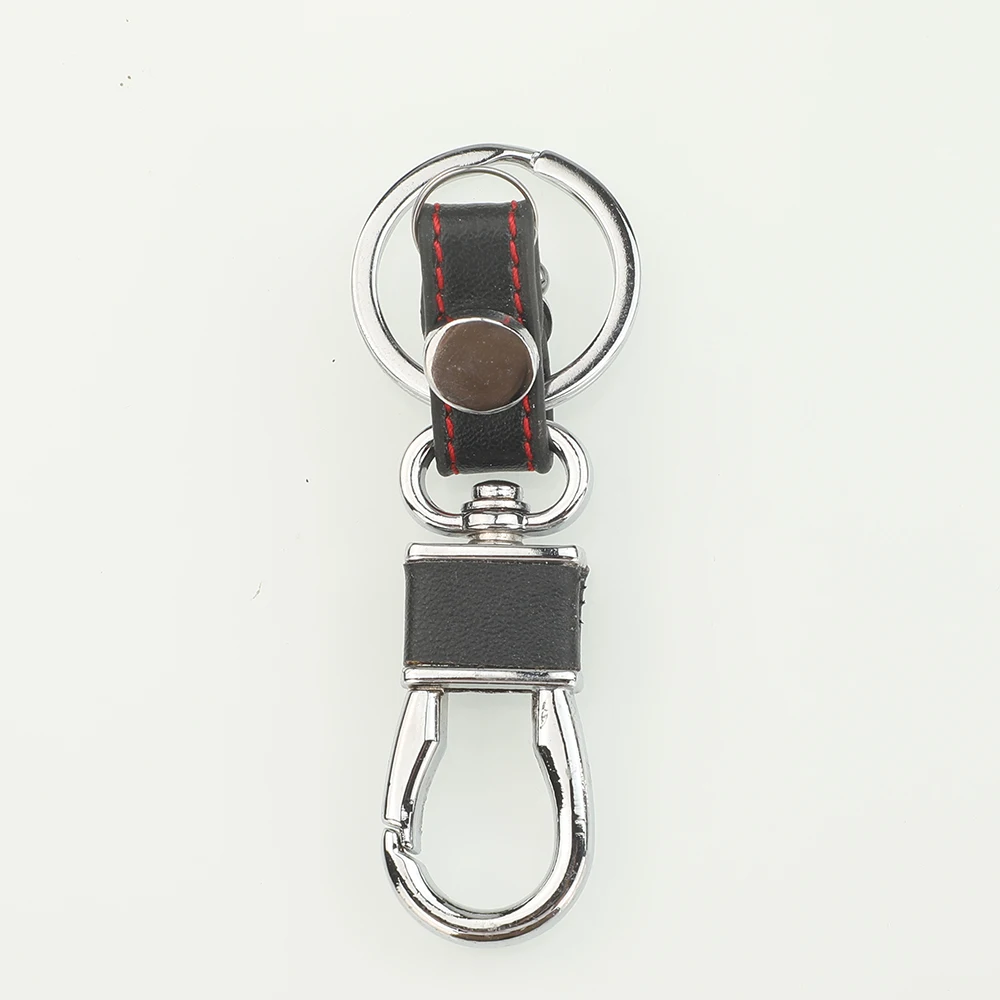 Premium Leather Motorcycle Accessories Keychain Metal Daily Outdoor Cycling Waist Hang Decoration Cool Locomotive Husband Gift