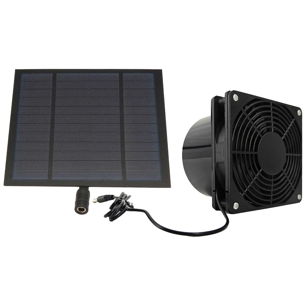 

DC 5521V 5W 6V Solar Energy Exhaust Fan Sustainable Exhaust Fan Solar Panel For Home RV Greenhouse Ventilation