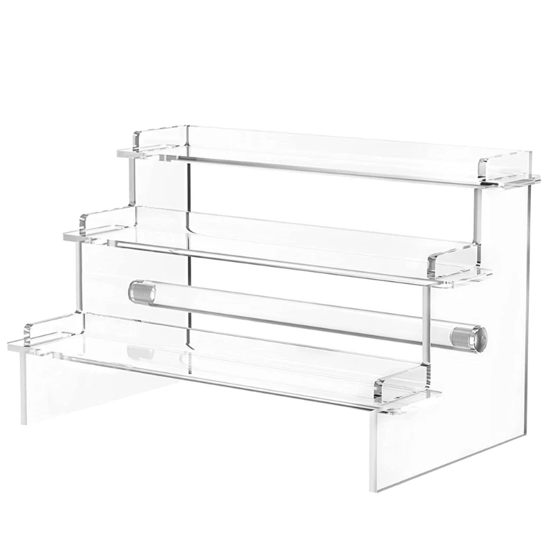 

3 Tiers Acrylic Display Stand Clear Display Rack For Cupcake Candy Dessert