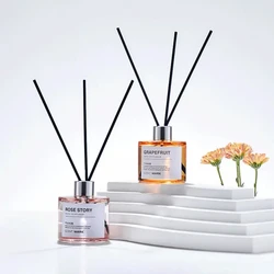 1pc 50ml Reed Diffuser with Plant Essential Oil Lavender Rose Jasmine Diffuser Sets Hotel Home Air Freshener Home Fragrance