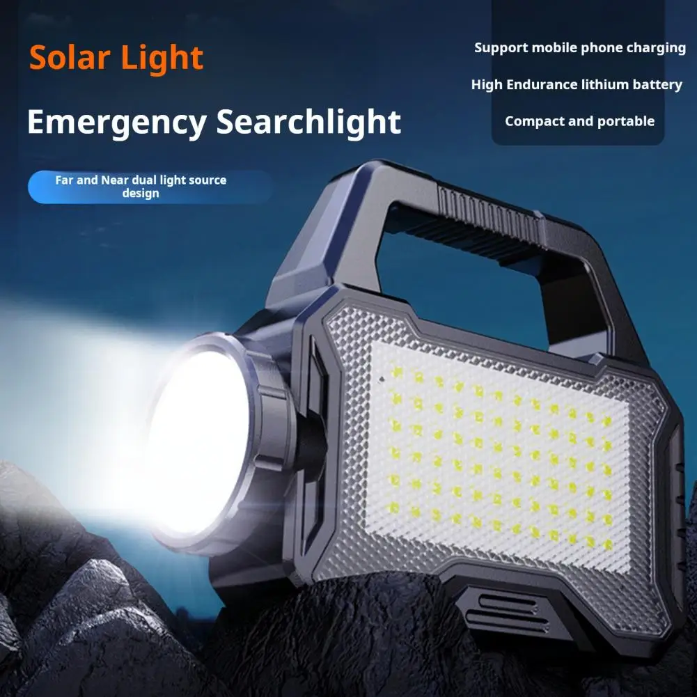 Rechargeable Camping Light Outdoor Emergency Light High Lumens Solar Camping Light with Handle for Outdoor for Nighttime