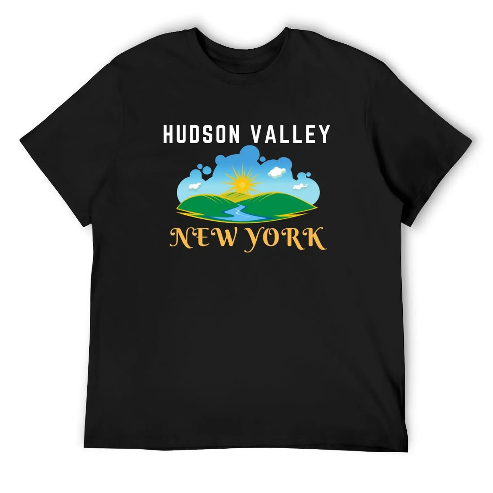 Hudson Valley New York Hudson River Shirt T-Shirt graphic shirts man clothes street wear sweat shirts, men