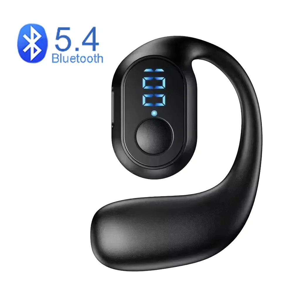 Bluetooth 5.4ワイヤレスhifiステレオヘッドセット,イヤホン,イヤーフック,ノイズリダクション,tws,huawei,iOS