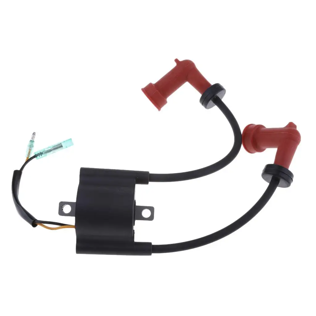

Motorcycle Ignition Coil Assy Electric Motorcycle Accessories Durable Plastic Replacement for Yamaha 9.9 HP 15 HP 6B4