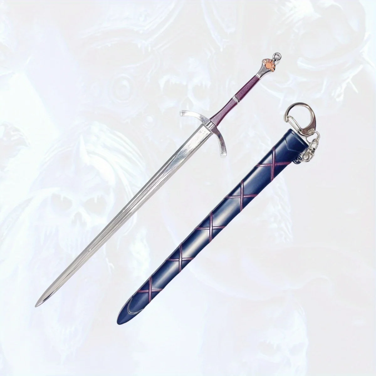 8.6인치 게임 오브 스론즈 메탈 카타나 검 일본 카타나 검 오리지널 사무라이 검 닌자 나이프 코스프레 액세서리 소품 장난감
