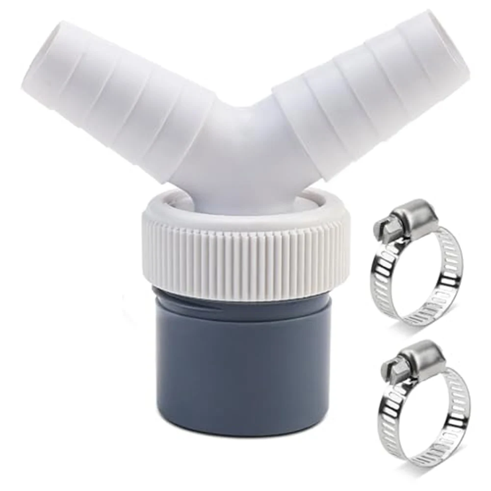 Waste Water Disposal Y-shaped Double Connection Drain Adapter Washing Robust Construction Tumble Dryer Compatible