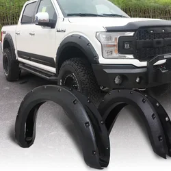 Full Set Of 4 Fender Flares For Ford F150 2018-2019 F-150 Off-raod Car Wheel Brow Accessories Mud Guard