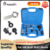 Podofo Rail Diesel Engine Cam shaft Timing Belt Tool for VW Audi SEAT Skoda 1.4 1.6 2.0 Car Timing Tool Set T10265 T10060A T10051