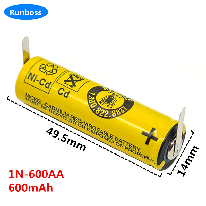 New 1.2V AA Ni-MH NI-CD 600mAh Rechargeable Battery For Philips HQ36 HQ262 HQ360 HQ586 HQ46 HQ662 HQ482 Shaver