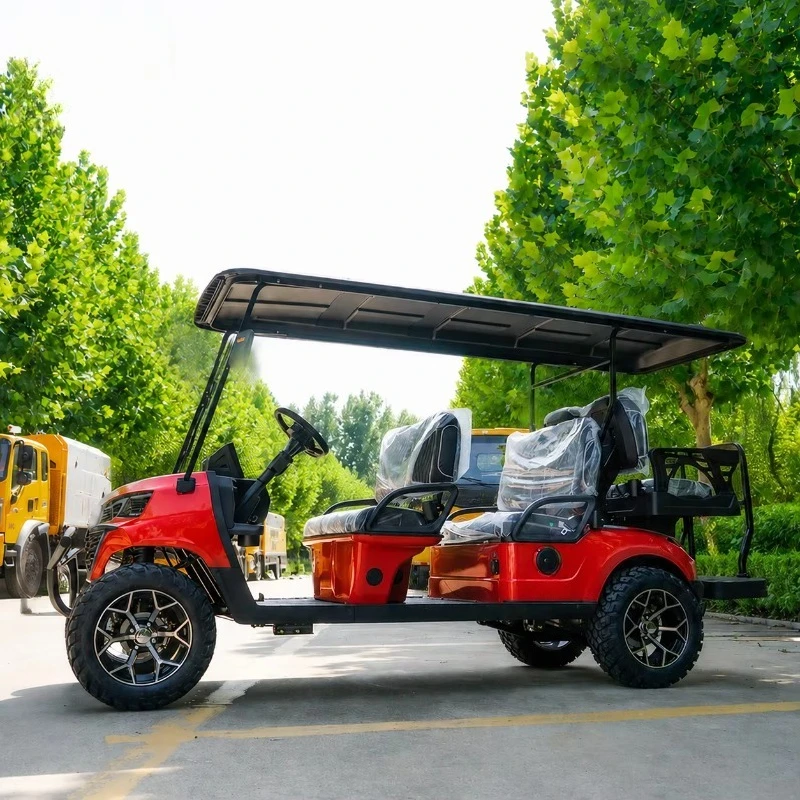 High Quality Electric Golf Cart 6 Seater 3.5KW Motor 48V Buggy Car for Golf Courses