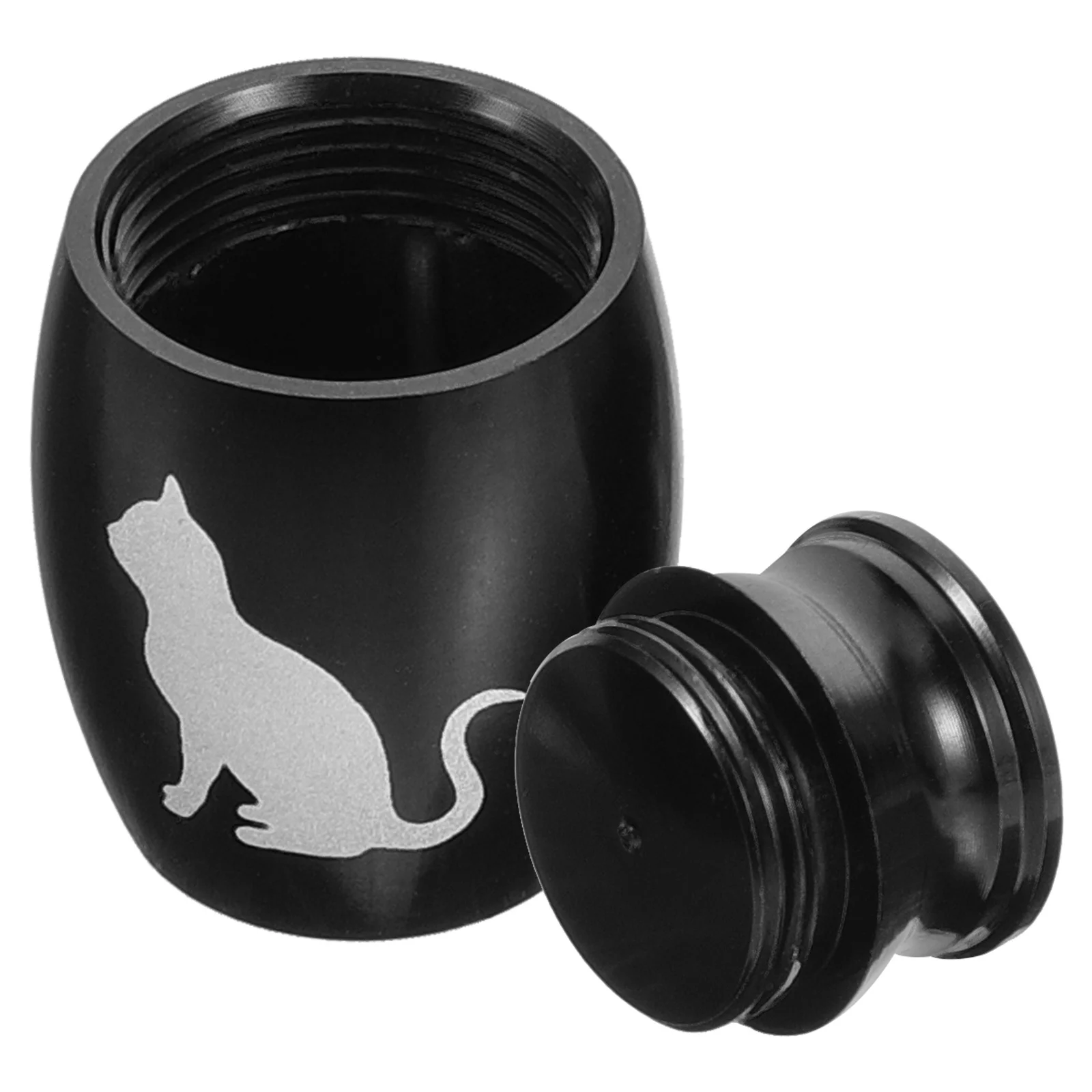 Mini urne pour animaux de compagnie pour cendres, petit souvenir en alliage, urne de crémation pour chien et chat, boîte à bijoux commémorative, conteneur de enterrement décoratif