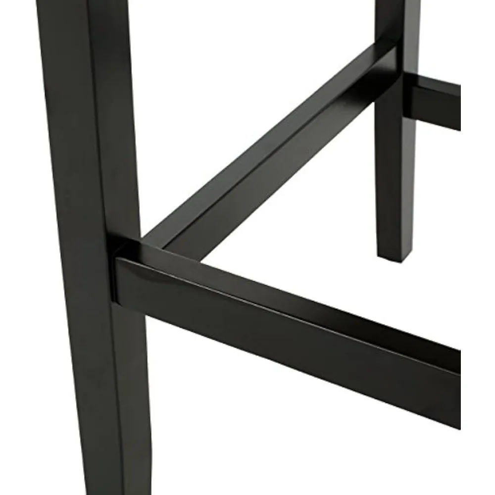 Hellblaue Barhocker aus Stoff, 2er-Set