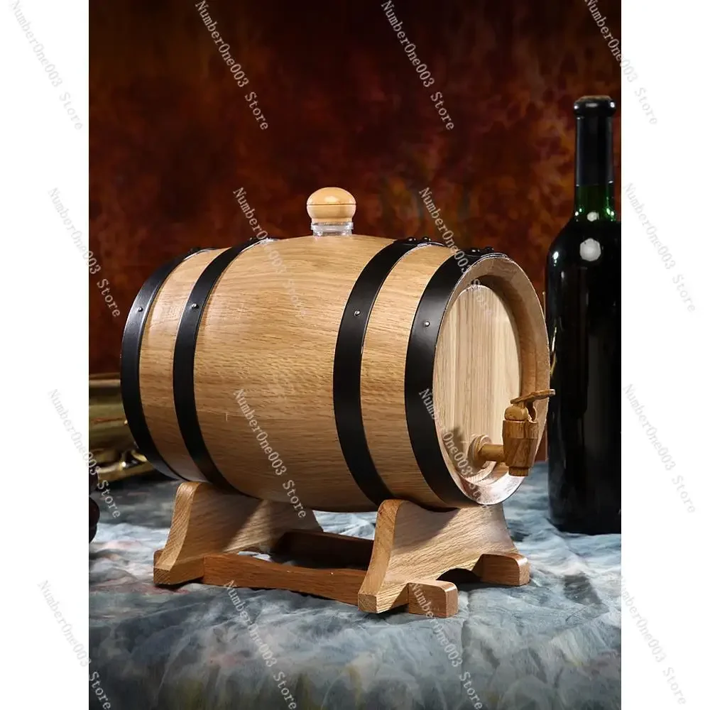 New Oak Solid Wood Gall Free Wine Fermentation Barrel Wine Barrel Home Brewing  Internet celebrity Oak  Empty