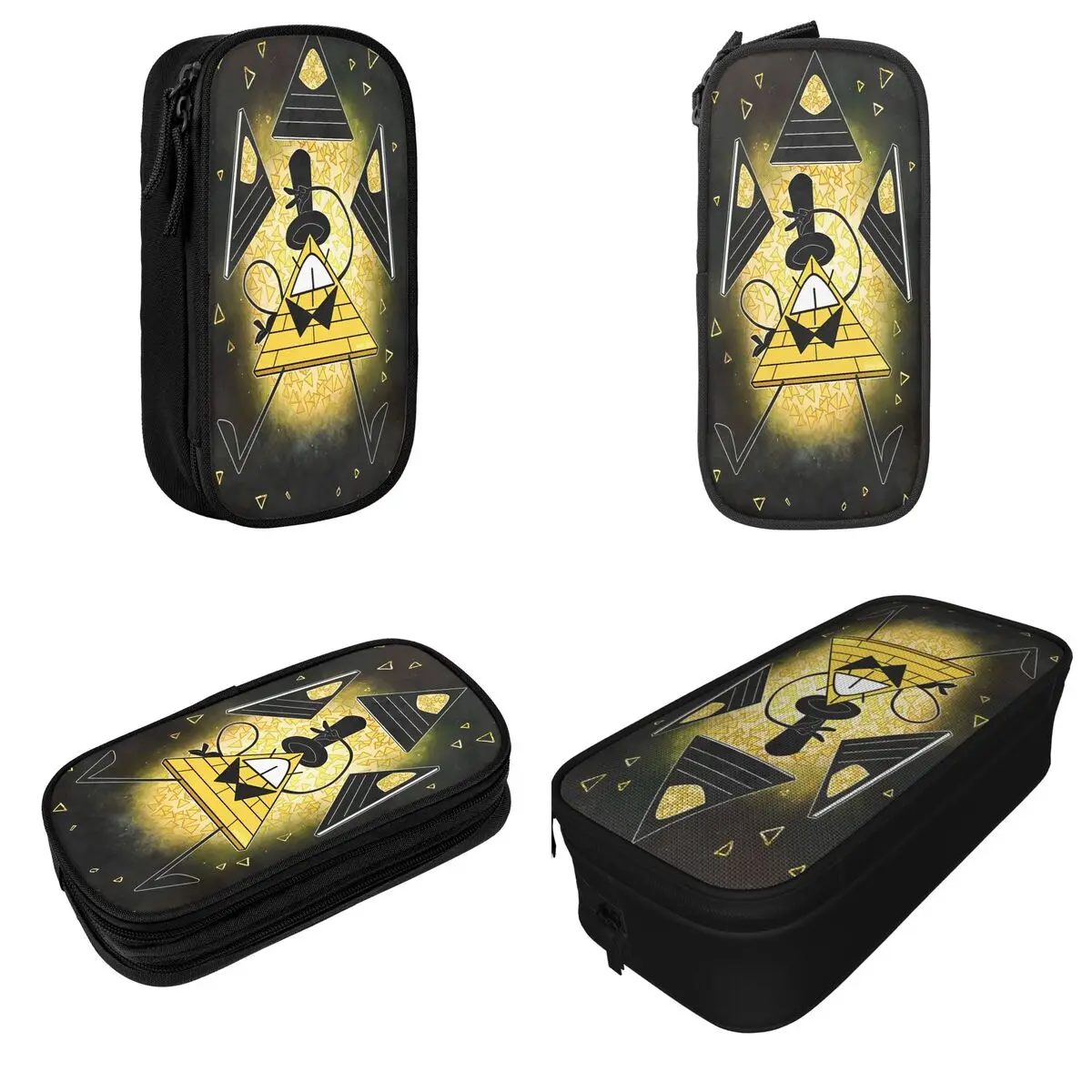 Gravity Falls Bill Cipher Pencil Cases Pencilcases Pen Box Kids Large Storage Bags School Supplies Gifts Stationery