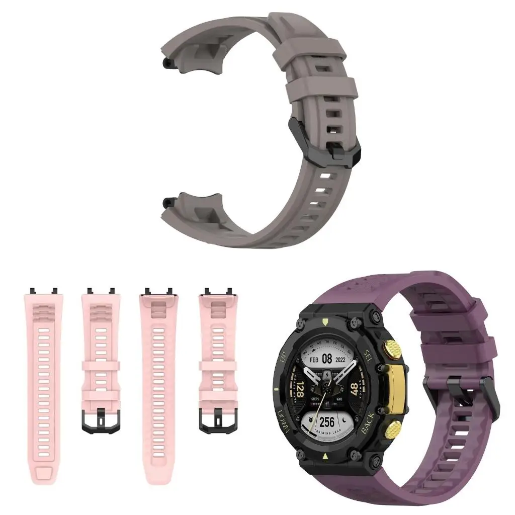 Quick Release for Smart Watch Replaceable Silicone Wristband Bracelet for HuamiAmazfit for T Rex 2 Comfortable Sof