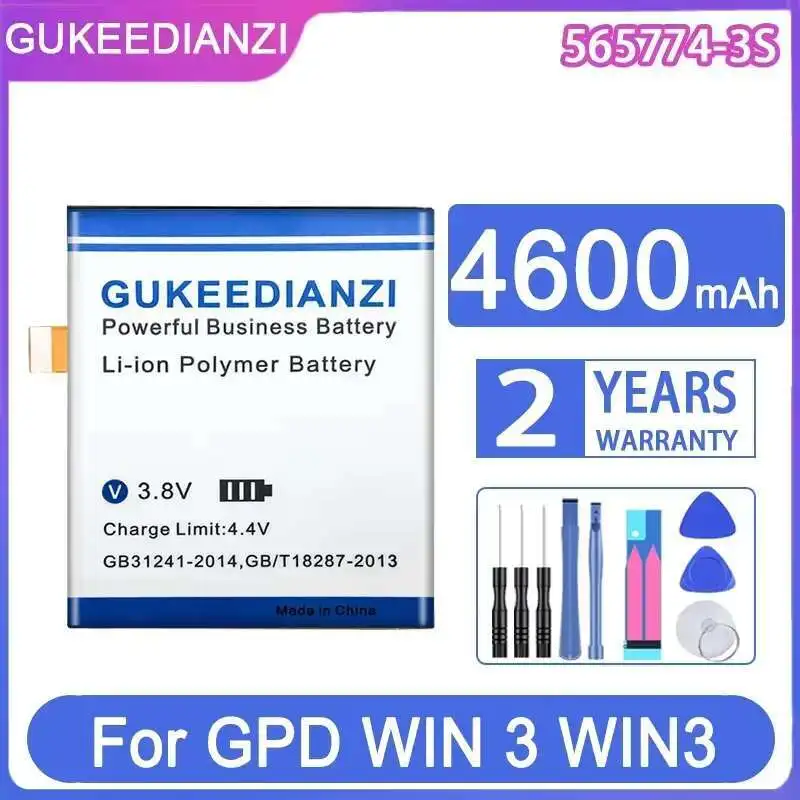 

Для GPD WIN 3 WIN3, 565774 -3S, 4600 мАч Аккумулятор для ноутбука