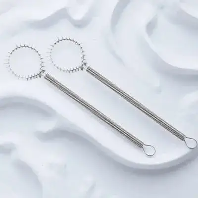 

2pcs Practical Egg Whisks Lightweight Manual Mixers For Sauces Pancake Batter Easy Clean Portable Kitchen Baking Tools Spring