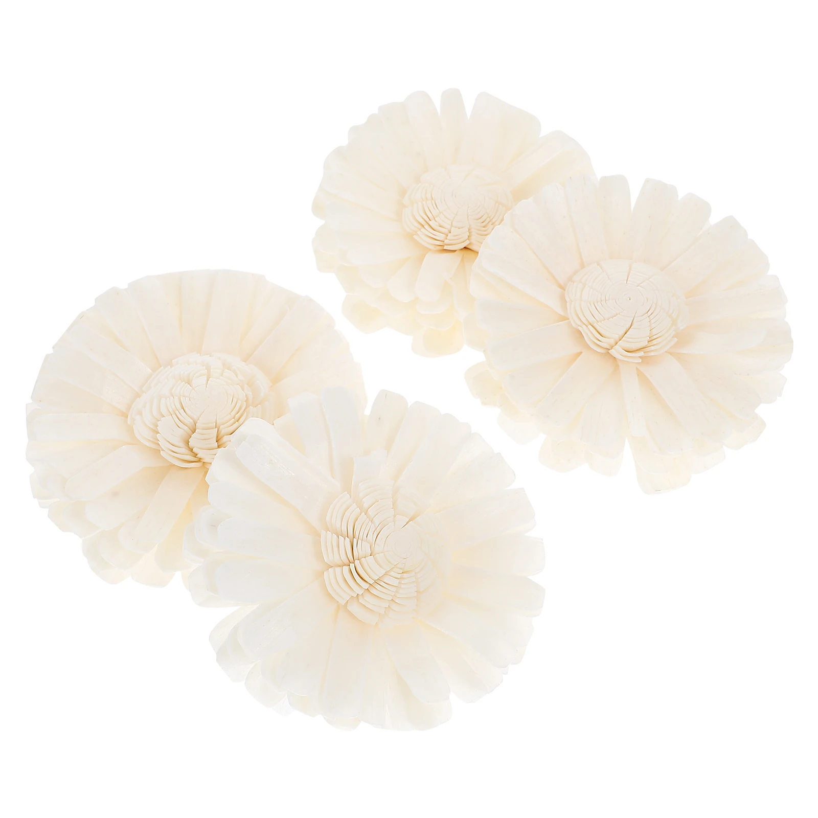 

4PCS Natural Aromatherapy Dried Flowers Cotton Rope Diffusers Decor for Home Office Bedroom Essential Oil Flower Diffuser