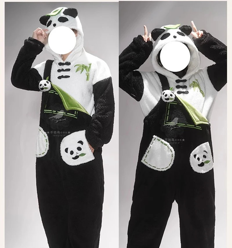 

Game Love and Deepspace R-Quality Rafayel Xavier Zayne Sylus Cute Furry Panda Costume Cosplay Halloween Carnival Party Clothing