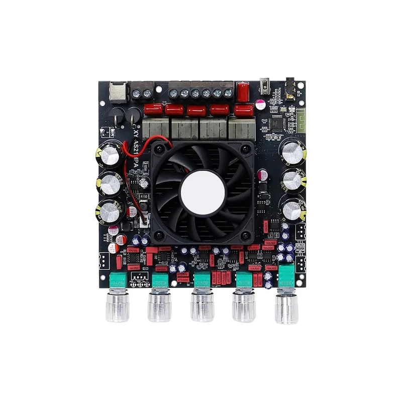 Portable High-Power Bluetooth Digital Sound Amplifier 2.1-Channel Audio Stereo Subwoofer Amplifier Board 300WX2+600W for Home