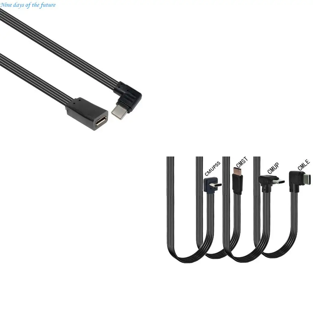 

Маленькая USB-розетка для типа C-мужской зарядный провод, дизайн 90 градусов для камеры E65A