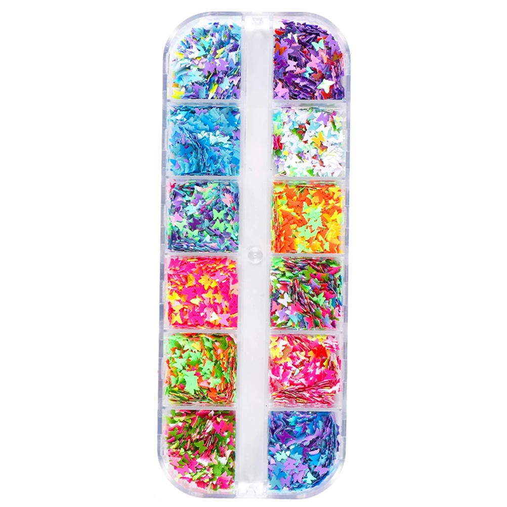 

Sequin Nail Decoration Assorted Color Sequins Paillette UV Builder Gel Manicure Body Art Cell Phone Case