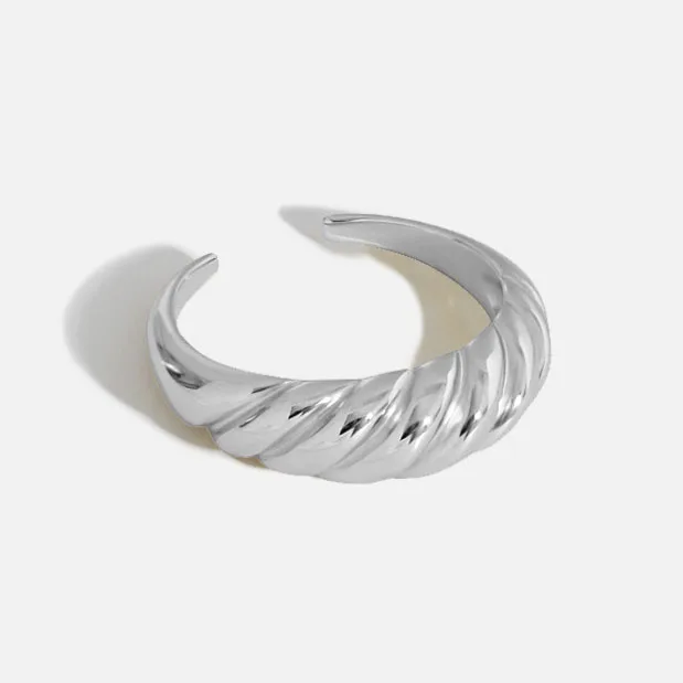 Women's Adjustable Irregular 925 Sterling Silver Finger Ring