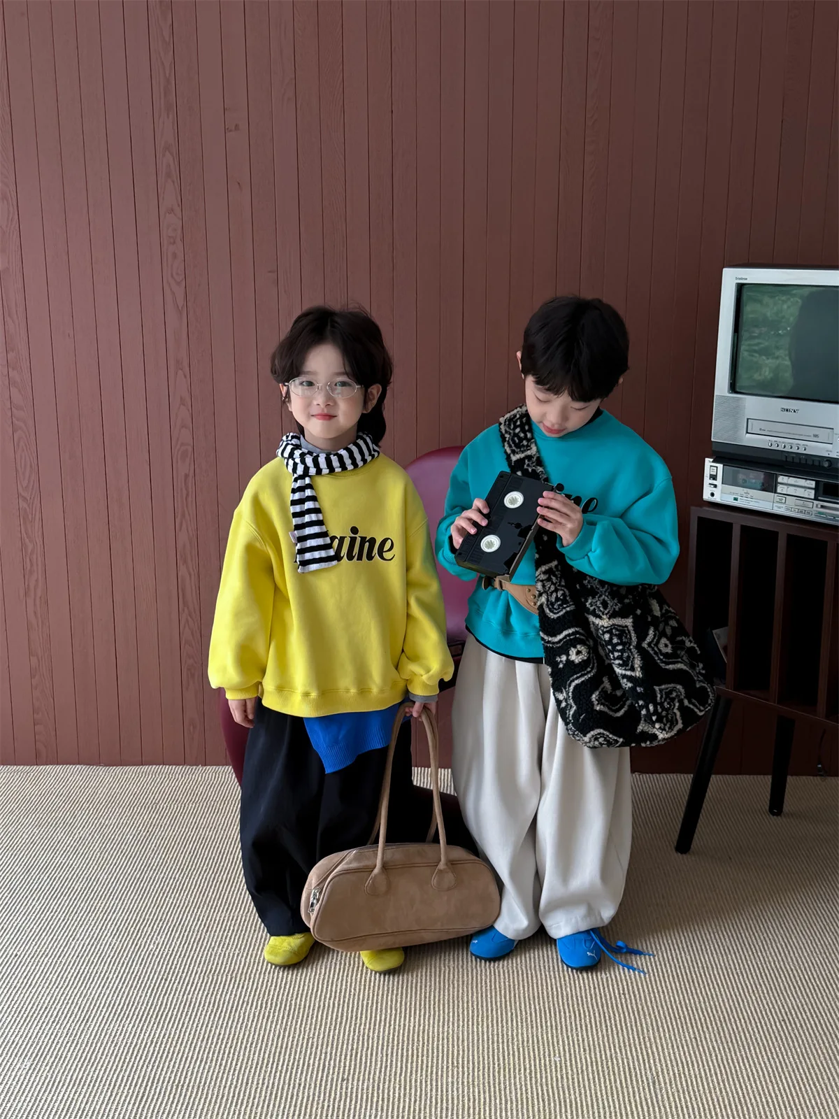 سترة الأطفال 2025 الخريف والشتاء جديد الكرتون رسالة سميكة سترة كلية نمط غير رسمي #5