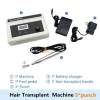 QSWTITAN Hair Follicle Extractor Hair Transplant Motor with Punches and Tweezers Fue Hair Transplant Machine Instrument