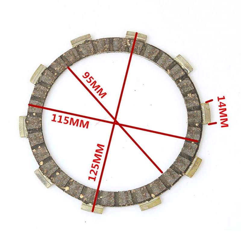 Clutch Friction Plates Kit For Yamaha DT230R DT125E DT125 SDR200 DT125R DT125RE TZR125 3XP-16321-00