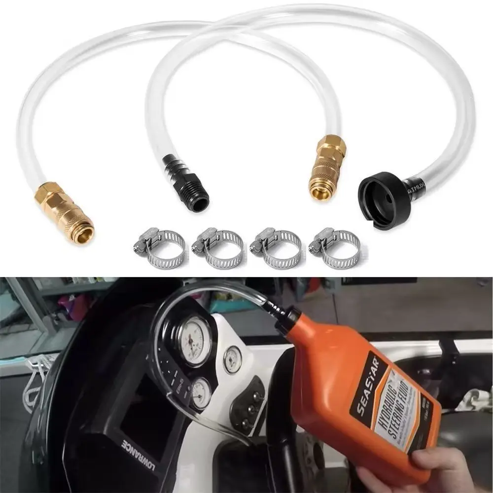 9mm Oil Filler Hose Bridge Tube Kit Compatibility Leak-free Seastar Hydraulic Steering Hose Durable Secure Connection