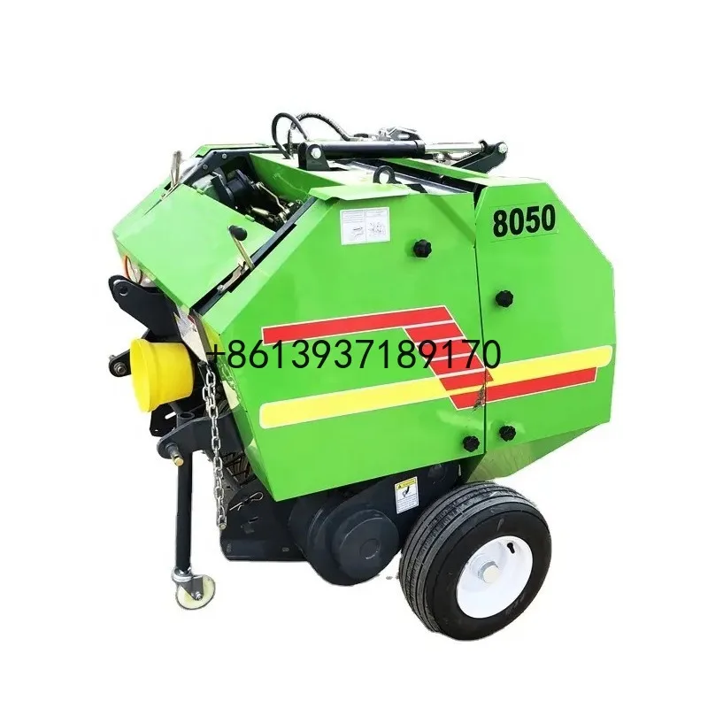 Agricultural Machinery Hay Baler of Tractor Mounted Automatic Straw Grass Baling Machine for Farm Wheat Rice Straw Packing