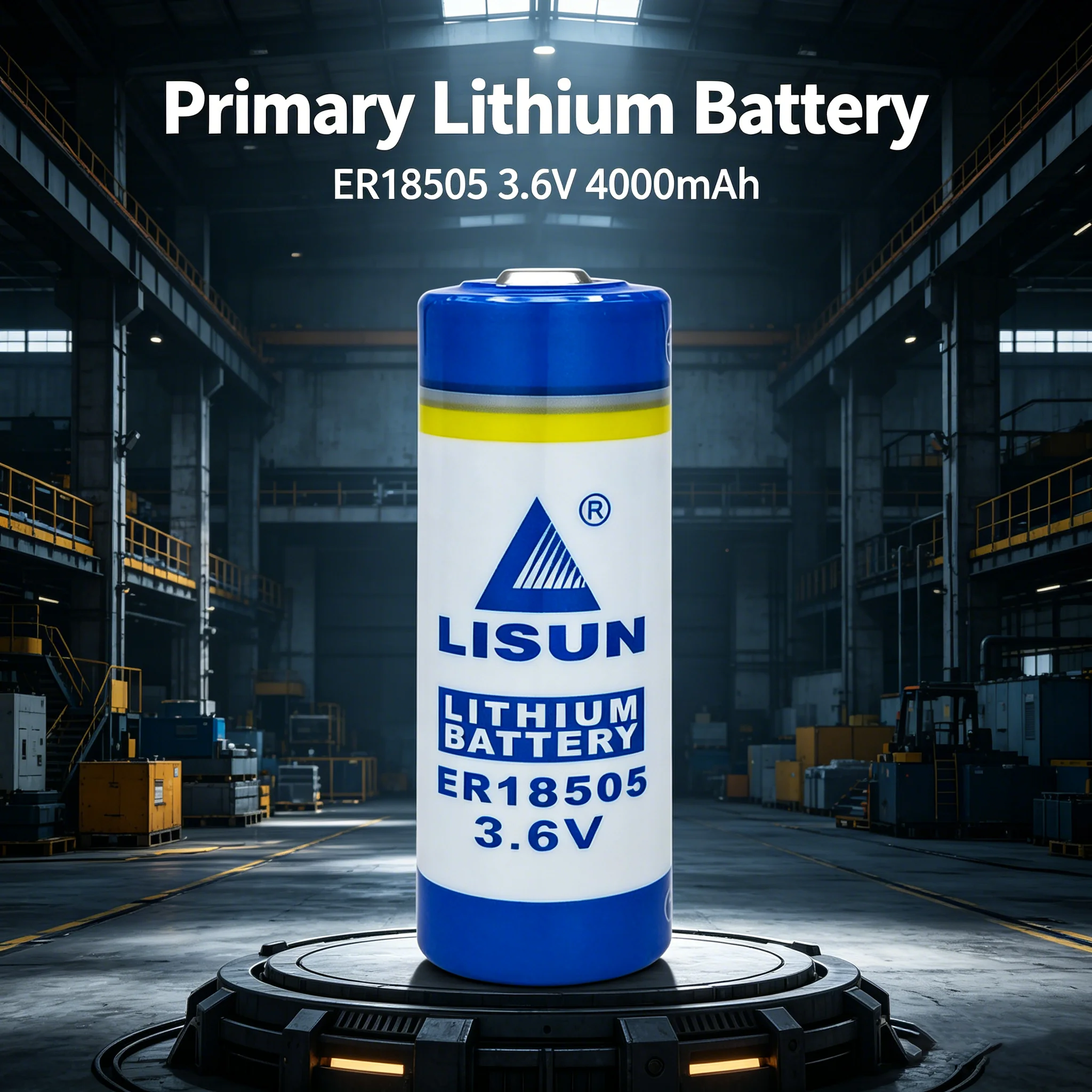 LISUN ER18505 3.6V lithium battery used for industrial robots, industrial control servo drives, robotic arm GPS locators