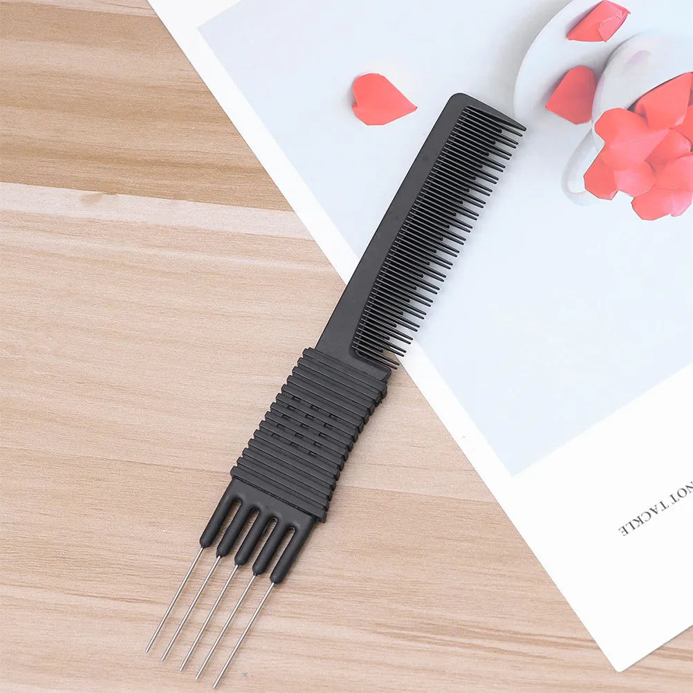 

6Pcs Steel Hair Picks Multi-Function Tail Combs Portable Hair Accessories Professional Hairdressing Tool Anti-Static Detangling
