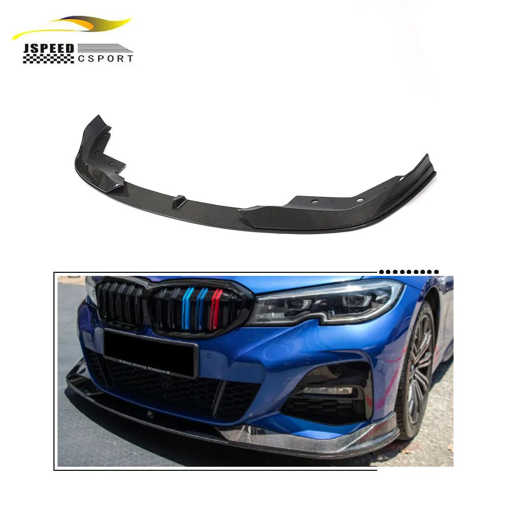 

Подходит для BMW 3 серии G20 M- Sport 2020, губа переднего бампера из углеродного волокна M340I