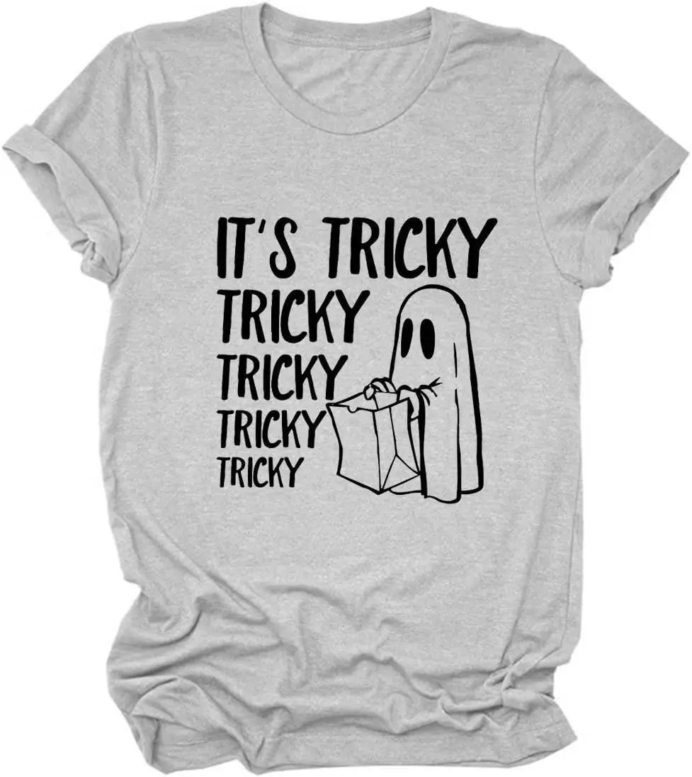 

Женская футболка, забавная футболка на Хэллоуин, футболка с монограммой, Летние повседневные топы